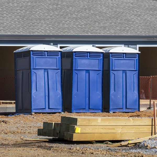 how can i report damages or issues with the portable toilets during my rental period in Jamestown Michigan